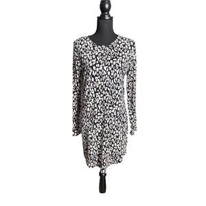 Liz Claiborne Women's Black Bengal Henley Dress Size S NWT